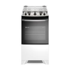 Fogão 4 bocas Electrolux Efficient Branco Mesa Inox, PerfectCook e VaporBake® (FE4IW) - Bivolt