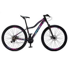 Bicicleta aro 29 KRW Alumínio 21 Vel Marchas Freio a Disco Suspensão dianteira Mountain Bike X41-Unissex