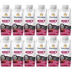 Kit 12 Bebidas Piracanjuba Whey 250 Ml - Frutas Vermelhas