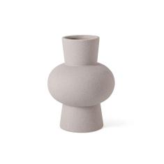 Vaso em Cerâmica Cinza
