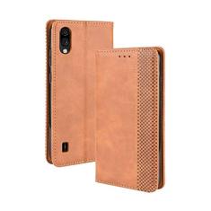 Capa para ZTE Blade A5 2020, capa flip carteira de couro para ZTE Blade A5 2020, capa magnética retrô para celular, capa carteira com compartimentos para cartão