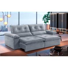 Sofá Retrátil e Reclinável Atenas 1,80m 02 Lugares Mola Ensacada TXR