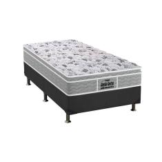 Cama Box Solteiro: Colchão Anatômico Probel D45/EP Guarda Costas Próextreme Plus + Base CRC Suede Gray(88x188)