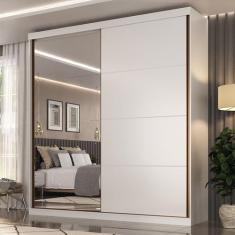 Guarda-Roupa Casal 2 Portas com Espelho Star - Mambel