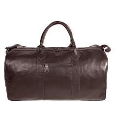 Mala de Bordo Bolsa de Viagem de Couro Legítimo Espaçosa