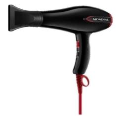 Secador De Cabelos Mondial Turbo Color Red Preto