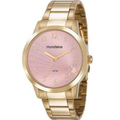Relógio Mondaine Feminino Dourado 53756LPMVDE1