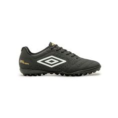 Chuteira Society Umbro Neo Striker Preto/Dourado/Branco