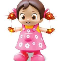 Boneca Musical Canta Dança Acende Luz Dance Girl Com Pilhas