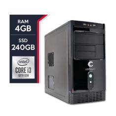 Computador Intel Core I3 10ª Geração 4Gb Ssd 240Gb Certo Pc Smart 4301