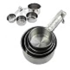 Conjunto Xícaras Medidoras Inox 4 pçs