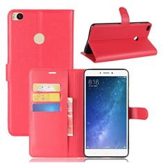 XIAOMI Capa para Mi MAX2, carteira flip de couro PU premium com compartimento para cartão, suporte e fecho magnético [capa interior à prova de choque de TPU] Compatível com XIAOMI Mi MAX2