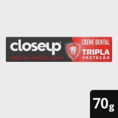 Creme dental com flúor closeup triple menta americana 70G