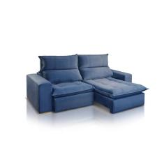 Sofá Retrátil Reclinável Bia Veludo  - Design Estofados , 290