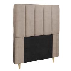 Cabeceira Para Cama Box Solteiro Dobuê Veneza Bege