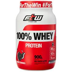 Fitoway FTW 100% WHEY POTE 900g - SABOR COOKIES, Cor: Multicolorido.