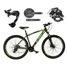 Bicicleta Aro 29 Ksw Xlt 27v K7 Câmbio Shimano Alívio Freios a Disco Hidráulicos Suspensão com Trava-Unissex