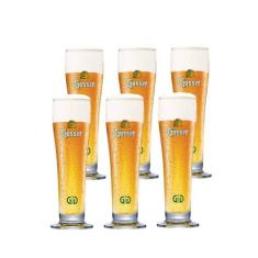 Ruvolo, Jogo de Copo de Cerveja Gosser, Copo de Cristal 6pcs, 400ml