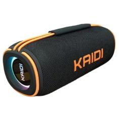 Caixa De Som Bluetooth RGB Estéreo Portátil Kaidi 60w Preto
