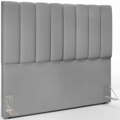 Cabeceira Cama Box Casal 140 cm Dália W01 Facto Cinza - Lyam Decor