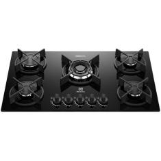 Cooktop 5 Bocas a Gás Electrolux Mesa Vidro Experience ChamaPrecisa e 