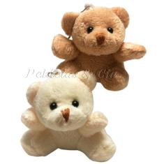 Jogo de 60mini Urso De Pelúcia 6cm Marrom ou Creme Lembrança - PELUCIA