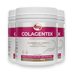 Kit 3 Colagentek Vitafor 300g Neutro