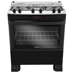 Fogão Mueller 5 Bocas Preto Com Tripla Chama MFI5BF