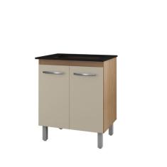 Balcão para Cooktop 5 Bocas com 2 Portas Jade Savana Off White - Mobli