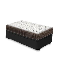Cama Box Baú + Colchão de Solteiro Ortobom D45 Iso 150 88x188x60cm