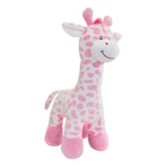 Girafinha Rosa De Pelúcia Para Bebê