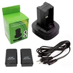 Carregador Duplo com 2 Baterias Xbox 360 Bivolt