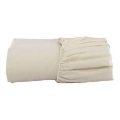 lençol creme solteiro c/ elastico avulso percal 200 fios