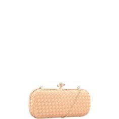 Bolsa Clutch Celeste em Intrecciato-Feminino