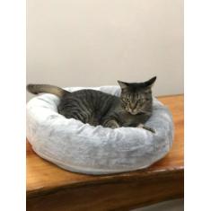 Caminha Pet Redonda De Pelúcia Para Cachorros E Gatos Baunilha - LUCKB