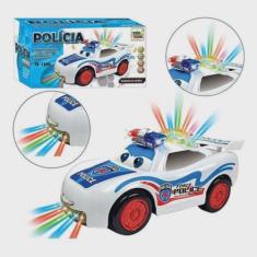 Brinquedo Carrinho Polícia Bate Volta  Com Som Luzes 3D - Toy king
