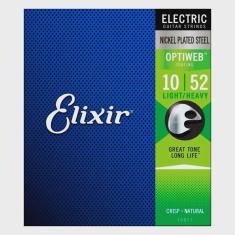 Encordoamento para guitarra elixir 010 light heavy