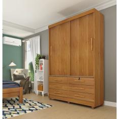 Guarda Roupa Casal 2 Portas 6 Gavetas Chicago