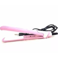 Mini Chapinha Prancha Cabelo Alisamento 17cm Bivolt Rosa