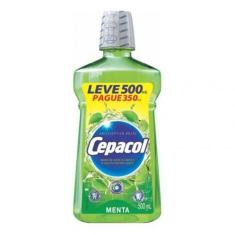 Antisséptico Bucal Cepacol Menta Leve 500ml Pague 350ml