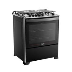 Fogão Dako Magister 5 Bocas Automático Mesa de Inox Tripla Chama Forno