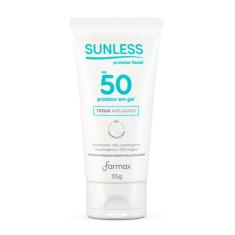 Protetor Solar Facial Sunless Gel Translúcido FPS 50 35g