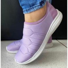 tenis meia feminino calce facil sliper-on casual leve flexível 34 ao 4