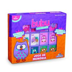 Adijomar - Bubu e as Corujinhas Jogo de Memória, Multicolorido, 0244