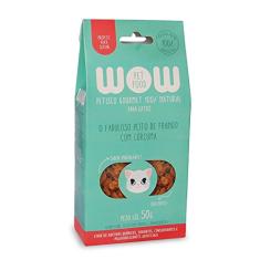 Petisco Natural Wow Pet Food frango e cúrcuma para gatos 50g