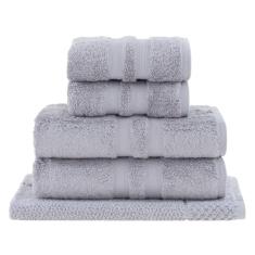 Jogo de Toalhas Buddemeyer Algodão Egípcio Banho Cinza 5 peças