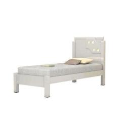 Cama De Solteiro Luiza 0.90 Branco - Vitamov