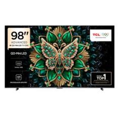 Smart TV 4K TCL QD-Mini LED 98” Polegadas com HDMI 2.1, Dolby Vision IQ, Subwoofer, 144Hz VRR e Wi-Fi - 98C6K
