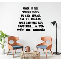 Adesivo de Parede mod20 Frase Senhor Fé tamanho 50cmx60cm