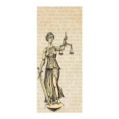 Adesivo Decorativo De Porta - Estátua Da Justiça - Direito - 2369Cnpt